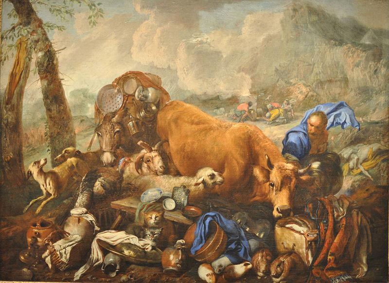 Giovanni Benedetto Castiglione Noah's Sacrifice after the Deluge China oil painting art